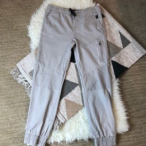 COPY - NITROUS BLACK Twill Joggers from Tilly's